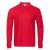Рубашка поло мужская STAN длинный рукав хлопок/полиэстер 185, 104S, Красный