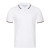 Рубашка поло мужская STAN с окантовкой хлопок/полиэстер 185, 04T, Белый, белый, 185 гр/м2, хлопок