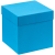 Коробка Cube, M, голубая, голубой, картон