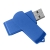 USB flash-карта SWING (16Гб), синий, 6,0х1,8х1,1 см, пластик, синий, пластик
