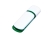 USB 2.0- флешка на 16 Гб с цветными вставками, зеленый, белый, пластик