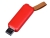 USB 3.0- флешка промо на 128 Гб прямоугольной формы, выдвижной механизм, красный, пластик