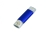 USB 2.0/micro USB- флешка на 32 Гб, синий, металл