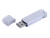 USB 2.0- флешка промо на 16 Гб прямоугольной классической формы, серебристый, металл