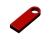 USB 2.0-флешка на 16 Гб с мини чипом и круглым отверстием, красный, металл
