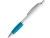Шариковая ручка с зажимом из металла «MOVE BK», голубой, пластик