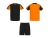 Спортивный костюм «Juve», унисекс, черный, оранжевый, полиэстер