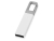 USB-флешка на 16 Гб «Hook» с карабином, белый, серебристый, металл