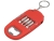 Брелок-открывалка с отвертками и фонариком «Uni» софт-тач, красный, soft touch