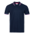 Рубашка поло мужская STAN  триколор  хлопок/полиэстер 185, 04RUS, Т-синий