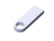 USB 2.0-флешка на 32 Гб с мини чипом и круглым отверстием, белый, металл