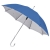 Зонт-трость с пластиковой ручкой "под алюминий" "Silver", полуавтомат; синий с серебром; D=103 см;