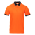 Рубашка поло  мужская STAN с контрастными деталями хлопок/полиэстер 185, 04С, Оранжевый/Чёрный, оранжевый, 185 гр/м2, хлопок