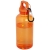 Бутылка для воды с карабином Oregon из переработанной пластмассы, сертифицированной по стандарту RCS, объемом 400 мл, оранжевый