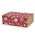 Шубер новогодний "Снежинки" для подарочной коробки 230*170*80 мм, бордовый