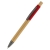 Ручка &quot;Авалон&quot; с корпусом из бамбука и софт-тач вставкой, красный, красный