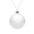 Елочный шар Finery Gloss, 8 см, глянцевый белый, белый