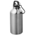 Бутылка для воды с карабином Oregon из переработанного алюминия, сертифицированного по стандарту RCS, объемом 400 мл, серый