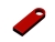 USB 2.0-флешка на 8 Гб с мини чипом и круглым отверстием, красный, металл