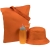 Набор Pop Up Summer, оранжевый, оранжевый, сумка - хлопок 100%, бутылка для воды - пластик, силикон; панама