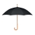 Зонт трость из эпонжа 23,5 дюйм, черный, полиэстер