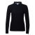 Рубашка поло женская STAN длинный рукав хлопок/полиэстер 185, 04SW, Чёрный