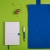 Набор подарочный WHITE&YOU: бизнес-блокнот, ручка, сумка, бело-синий, белый, синий, несколько материалов