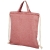 Рюкзак со шнурком Pheebs из 150 г/м² переработанного хлопка, красный