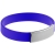 Силиконовый браслет Brisky с металлическим шильдом, синий, синий, металл, силикон
