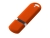USB 2.0- флешка на 4 Гб, soft-touch, оранжевый, soft touch