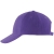 Бейсболка Buffalo, темно-фиолетовая, фиолетовый, хлопок