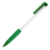 N13, ручка шариковая с грипом, пластик, белый, зеленый, белый, зеленое яблоко, пластик