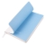 Бизнес-блокнот FUNKY SNOW, 130*210 мм, белый с голубым форзацем, мягкая обложка, блок в точку, белый, голубой, pu velvet