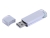 USB 2.0- флешка промо на 8 Гб прямоугольной классической формы, серебристый, металл