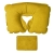 Подушка  надувная дорожная в футляре; желтый; 43,5х27,5 см; твил; шелкография, желтый, твил