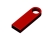 USB 2.0-флешка на 4 Гб с мини чипом и круглым отверстием, красный, металл
