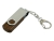 USB 3.0- флешка промо на 32 Гб с поворотным механизмом, коричневый, серебристый, дерево, металл