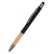 Ручка металлическая Сайрис софт-тач, черная, черный