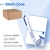 Набор подарочный SILENT-ZONE: бизнес-блокнот, ручка, наушники, коробка, стружка, бело-синий, белый, синий, несколько материалов