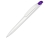 Ручка шариковая пластиковая «Stream», белый, фиолетовый, пластик