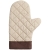 Прихватка-рукавица Keep Palms, бежевая, бежевый, хлопок; лен, ватин 280 г/м²