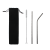 Набор многоразовых трубочек Оnlycofer black (стальной)