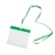 Ланъярд с держателем для бейджа MAES, зеленый; 11,2х0,5 см; полиэстер, пластик; тампопечать, шелкогр, зеленый, полиэстер, пластик