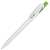 Ручка шариковая TWIN WHITE, белый/зеленое яблоко, пластик, белый, зеленое яблоко, пластик