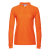 Рубашка поло женская STAN длинный рукав хлопок/полиэстер 185, 04SW, Оранжевый