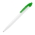 N8, ручка шариковая, белый/зеленый, пластик, белый, зеленый, пластик