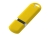 USB 2.0- флешка на 2 Гб, soft-touch, желтый, soft touch