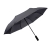 Зонт PRESTON складной с ручкой-фонариком, полуавтомат; темно-серый; D=100 см; нейлон, серый, нейлон, пластик, металл