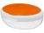 Контейнер для ланча «Maalbox», белый, оранжевый, прозрачный, пластик