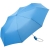 Зонт складной AOC, голубой, голубой, 190t; ручка - пластик, купол - эпонж, хромированная сталь, покрытие софт-тач; каркас - металл, стекловолокно